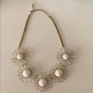Gold flower necklace